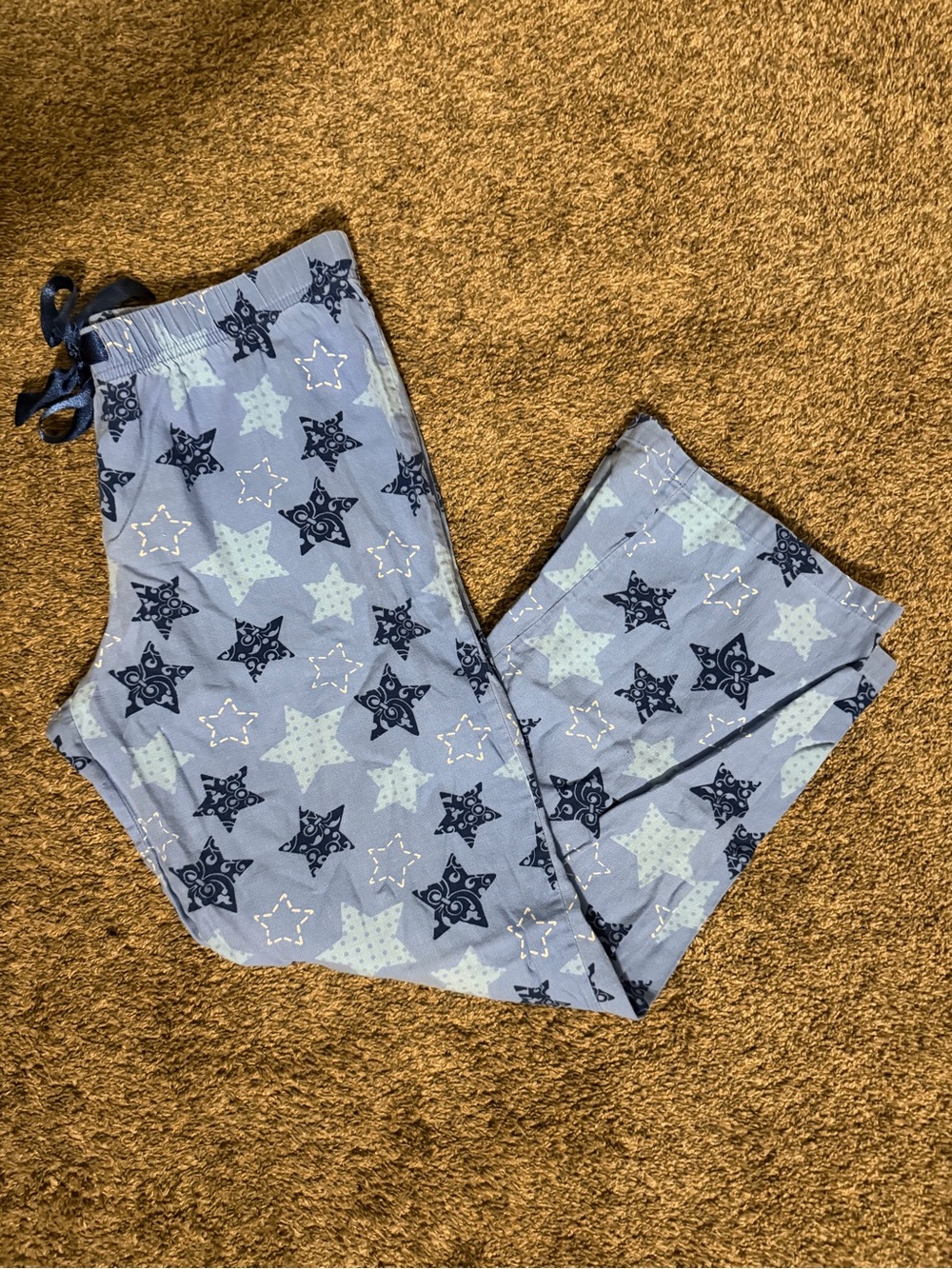 Sonoma Light Blue Star-Print Women's Pajama Pants